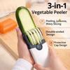 3-in-1 Multifunctional Vegetable Peeler Fruit Peeler Julienne Crinkle Cutter for Potato Carrot No-Exposed Wavy Slicer for Potato7