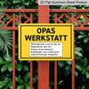 2D Flat, 1pc Vintage Metal Sign Opas Werkstatt (Grandpa'S Workshop) - Retro German Wall Decor, Multifunctional Craftsman Gift for Father'S Day and