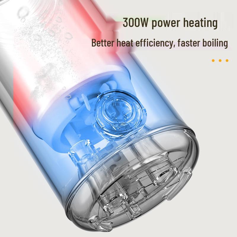 Tragbarer Edelstahl Schnellkoch-Reisewasserkocher mit Trockengehschutz