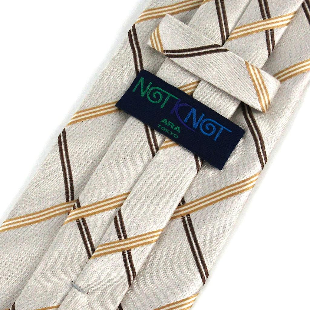 [KnotKnot] Necktie 18493-20000-1835-01 Ivory SIZE:Free Width:8cm Total Length:48cm