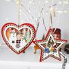 Wood Christmas Led Pendant Glowing Xmas Tree Holiday Farmhouse Decoration
