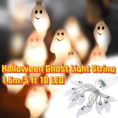 1.5M 10LED  String Lights For Halloween Party Decor Halloween Light Yellow