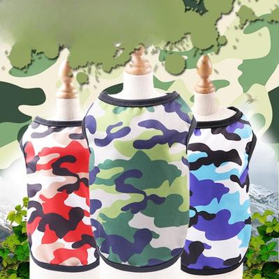 Bedruckter Hund, Mesh-Camouflage, Cartoon-Haushund, Katzenweste, Katzenkleidung, Frühling und Sommer Sonnenschutz