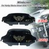 Motorcycle 5" 6" 8" Black Skull Windshield Windscreen Wing for Electra Street Glide Harley Touring 1996-2013