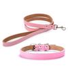 Adjustable Dog Collars Genuine Leather Pet Dog Collar Leash Lead For Small Medium Large Dogs Bulldog Pugs Beagle Dogs Supplies