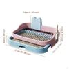 Dog Toilet Potty Tray Raised Enclosure Lightweight Puppy Pee Holder Training Pad