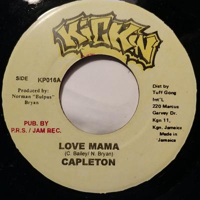 7-Zoll Schallplatte CAPLETON - Love Mama KP016 Kickin Producti 2001 Jamaika Reggae, Ska & Dub Gebraucht