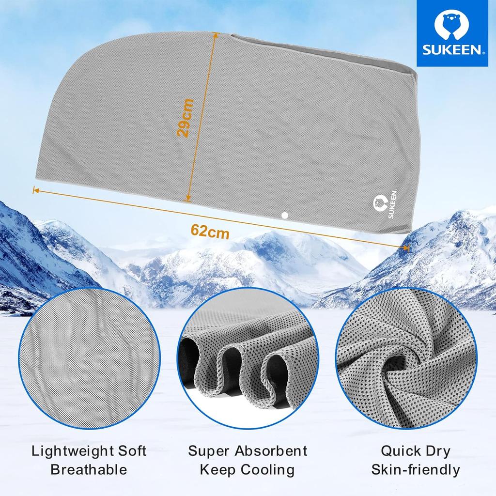 Multi Functional Cold Sports Headband Towel for Outdoor Fitness, Sun Protection, Quick Drying, Cooling and Breathable Headband
