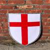 Set of 2 Medieval Knights Viking Templar Red Cross and Black Cross Shield Knightfall Authentic Hand Forged Shield 71.12 Cm