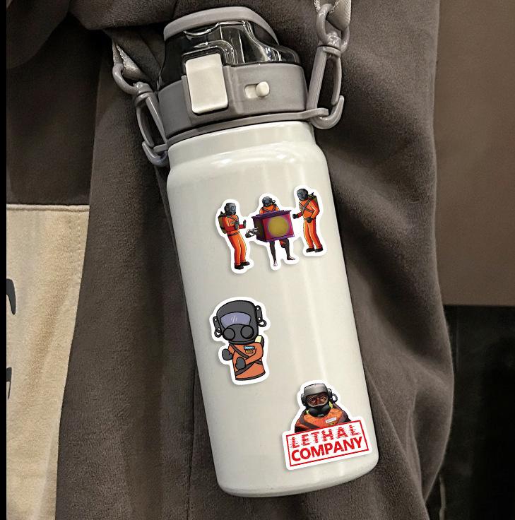 62 Game Deadly Company Stickers Decorate Laptop Suitcase DIY Waterproof Stickers