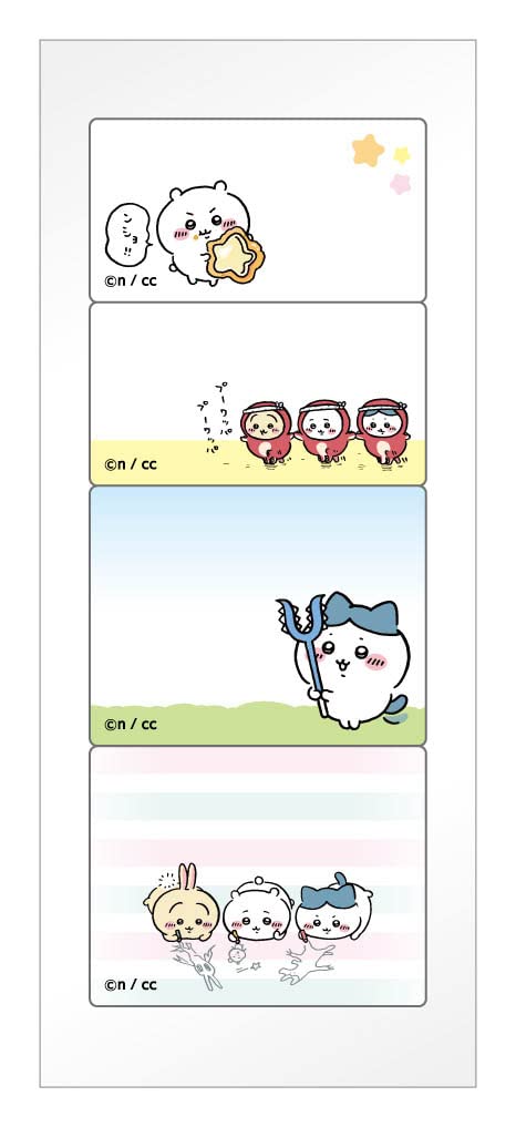 

Ensky Chiikawa Schedule Memo Sticky 128 x 50 Made of PET Notes, 1, Approx. mm,