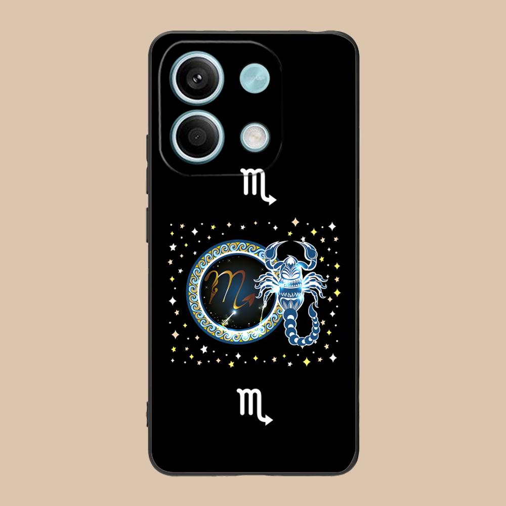 Zodiac Sign Scorpio Phone Case for Xiaomi 15 14 13 12 Mi 11 T Ultra Lite Pro S X 5G Soft TPU Shockproof Cover