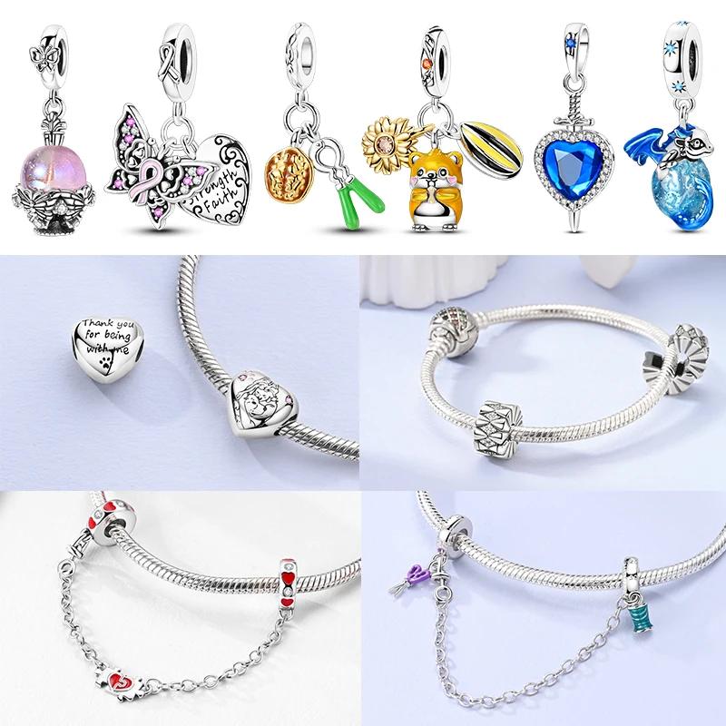 Charms Joker Art Perfume Copper Pendants Beads Fit Original Bracelet Diy For Woman Fashion Jewelry Beads For Jewelry Making