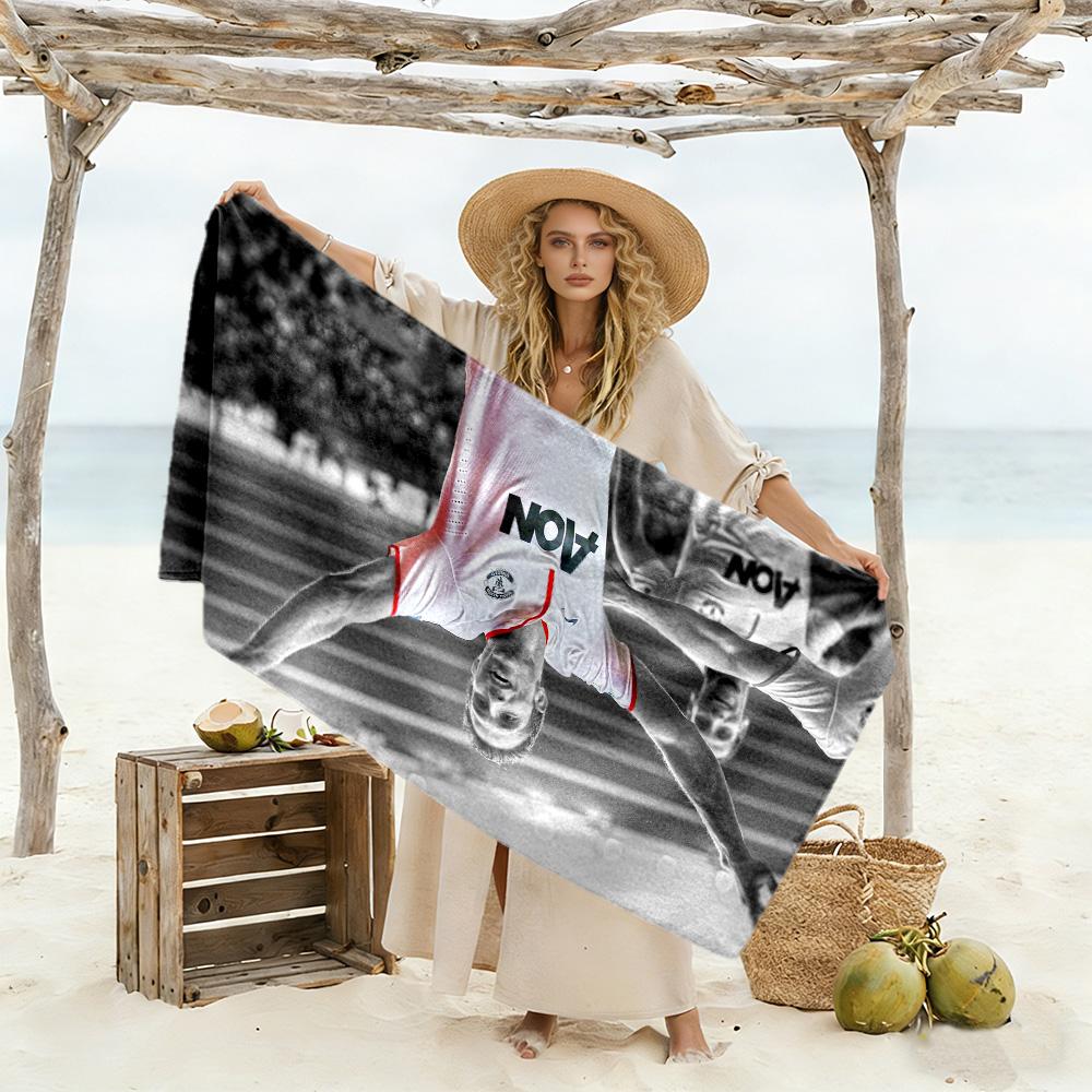 Victory Pose: V.persie's Celebration Beach Towel Soft Durable Quick-Dry Comfortable Lightweight