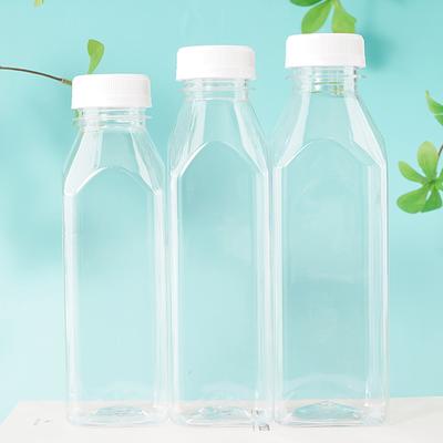 Botellas de Plástico Vacías para Jugo con Tapas Botellas de Agua Transparentes Contenedores para Bebidas a Granel con Tapas Contenedor para Jugo, Bebidas, Leche, Mermelada