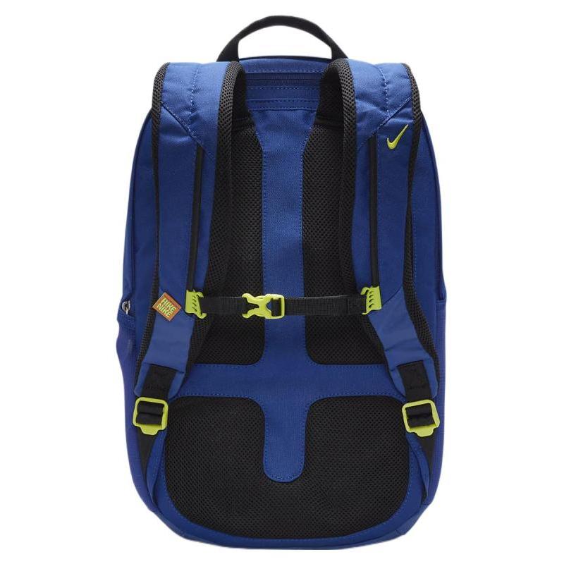 Nike Fabric Backpack Regular Unisex Dark Royal Blue & Original Green Casual DJ9678-455