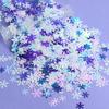 1bag 5g Christmas Nail Art Sequins, Snowflake Naisl Glitter, Festive Nail Decorations, Sparkling Snowflake Nail Accessories, DIY Manicure Design