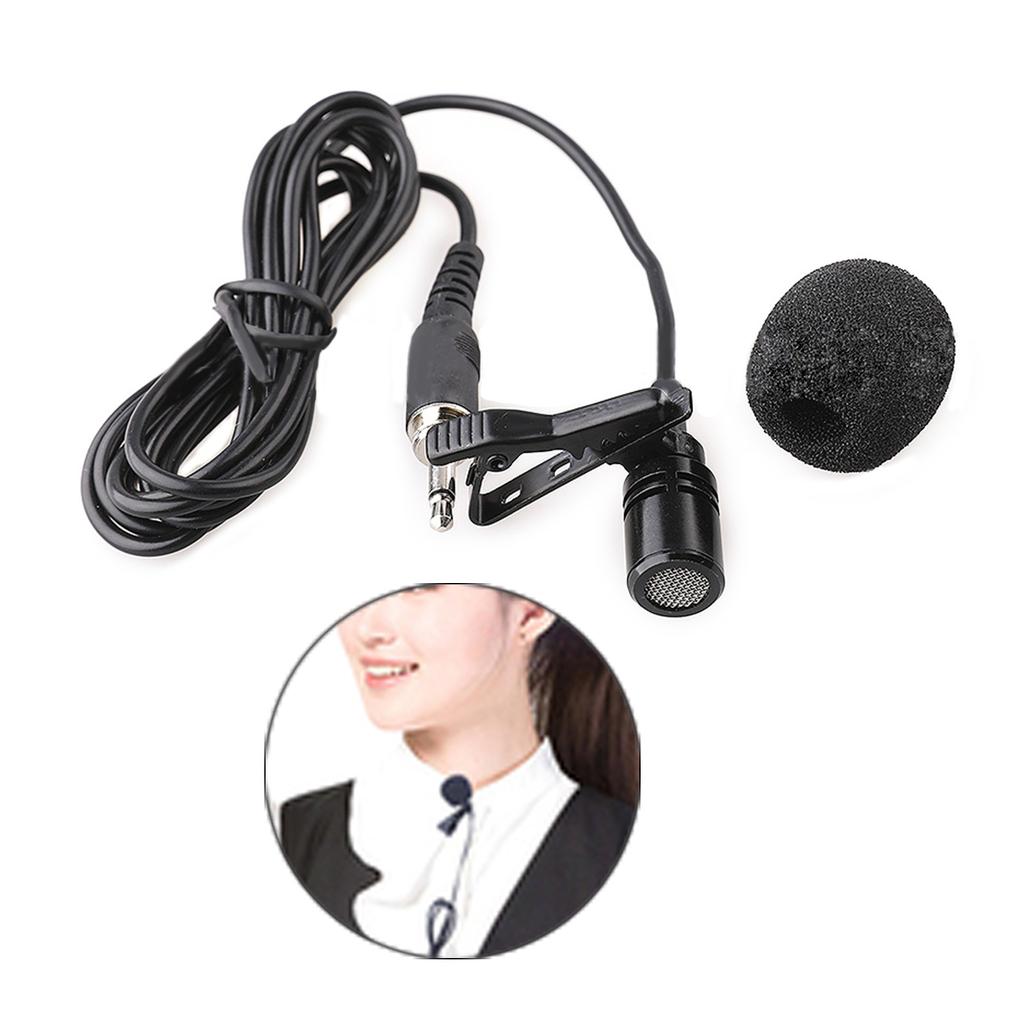 Upgrades Your Sound System with this Mini Lavalier Lapel Microphone Plug and Play Easy Installation Unidirectional