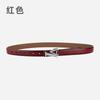 Alloy Alphabet Board Buckle Leather Belt Women'S Premium Pants Belt Women'S