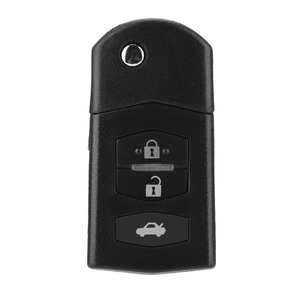 3 Button Car Remote Folding Flip Key Fob Case Blade Cover Shell Fit for MAZDA 2 3 5 6 RX8 MX5