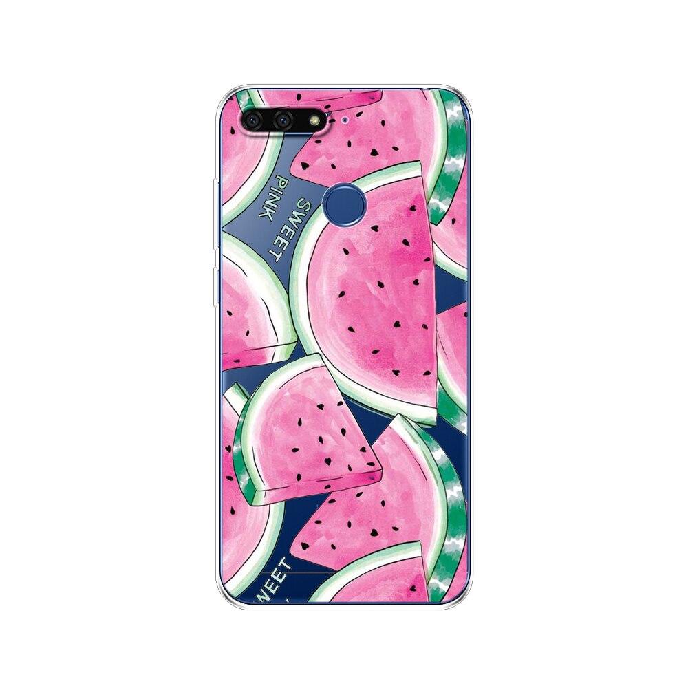 Pro Huawei Honor 7C 5,7 palcový kryt pouzdra Měkký silikonový TPU Roztomilý kryt Zadní ochranné pouzdro na telefon Pro Huawei honor 7c Aum-L41 tašky