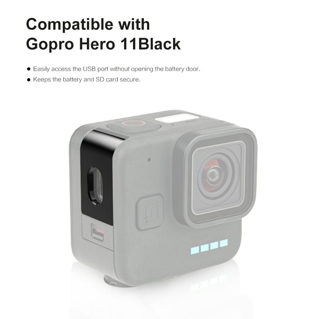 PULUZ PU911B Style B For GoPro HERO11 Black Mini Metal Side Cover Small Action Camera Accessories