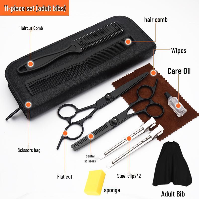 Hairdressing Shears Set: Straight, Thinning, Household & Beginner Scissors for Precise Haircutting