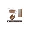 YAMAZEN Storage Box, Small Size, Shallow, Paper, Wood Grain Finish, Lightweight, for Clothing and