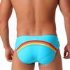 Men's  Fashion Sexy Swim Brief Sexy Stripes UXH Brand Swimsuit for Men Surfing Swimwear Beach Shorts