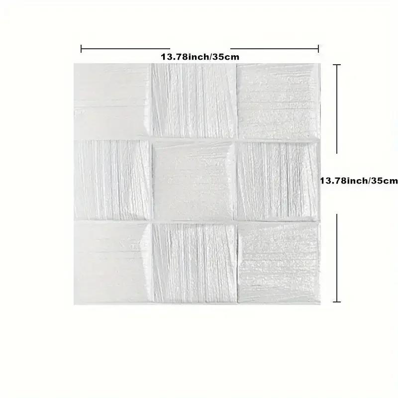 

35*35см 3D Стерео Самоклеящиеся Наклейки на Стену Водонепроницаемые Обои для Декорации Фона Спальни Гостиной 5pcs 35x35cm