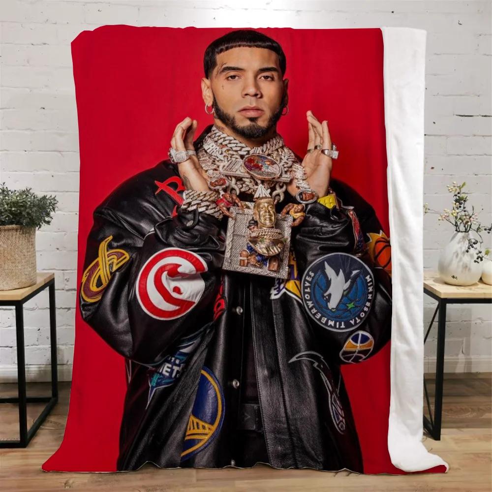 Anuel Aa Blanket Bed Blankets Characters Fluffy Plaid Beach Towel Interior for Home Luxury Bedding Throw Knee Soft Nap King Size