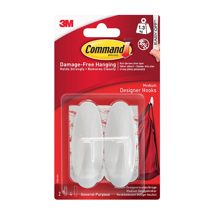 17081 Command Designer Medium Hooks 1.3kg 2pk