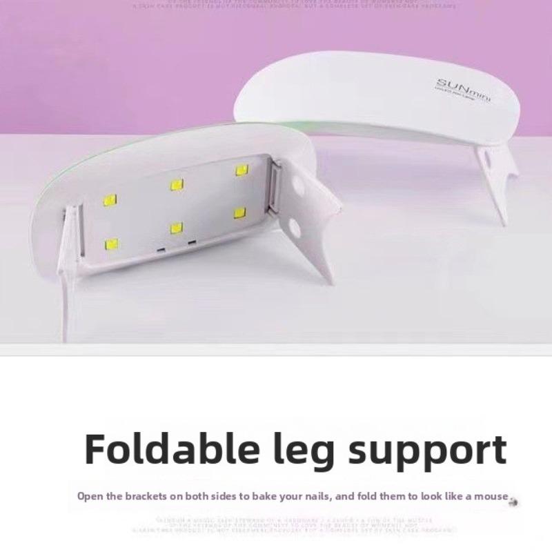 Mini Mouse Nail Lamp, Handheld Folding Phototherapy Machine, Drying UV Curing Phototherapy Lamp, Nail Baking Lamp