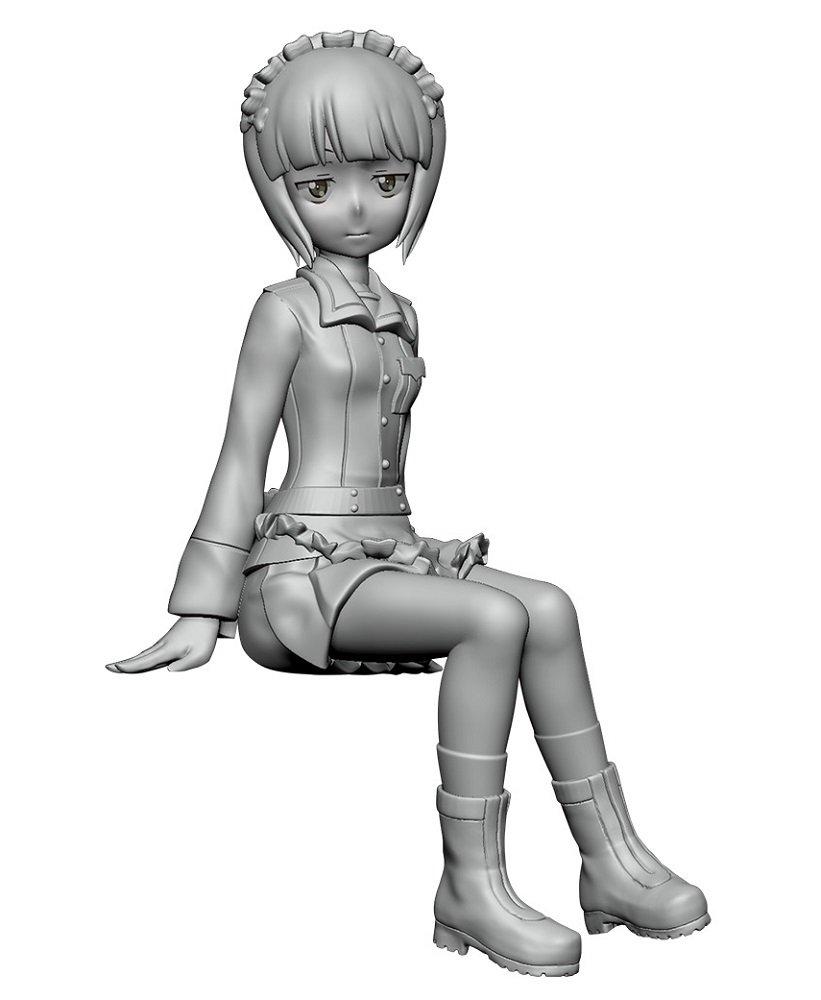 PLATZ Girls Panzer Final Chapter Oarai High School Shark Team Figure Set & 1/35 Girls'