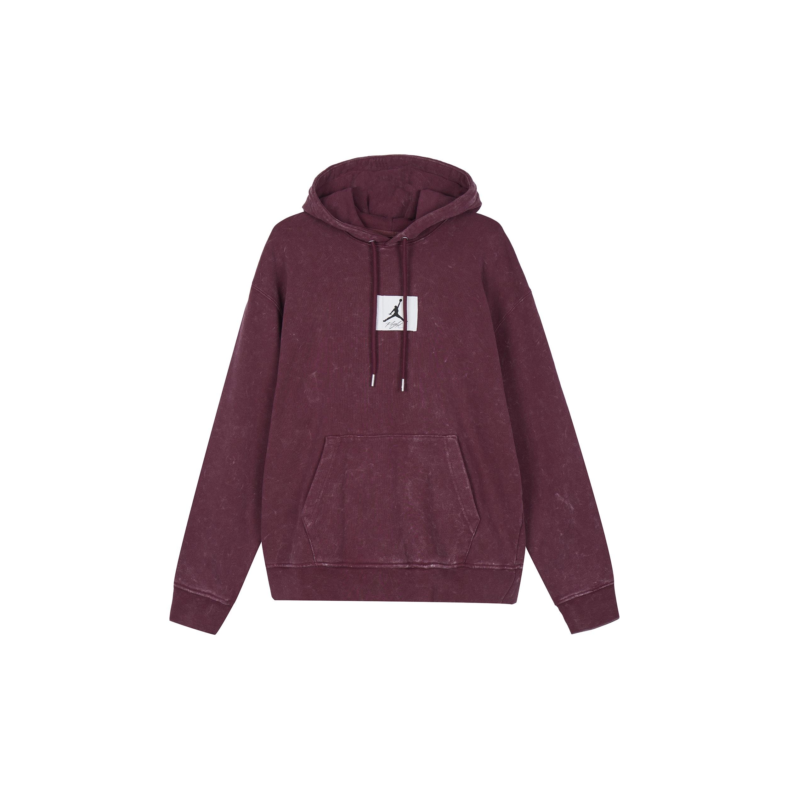 Air Jordan Wash Fleece Hoodie Asia Sizing Red Men s DR3088-680 M