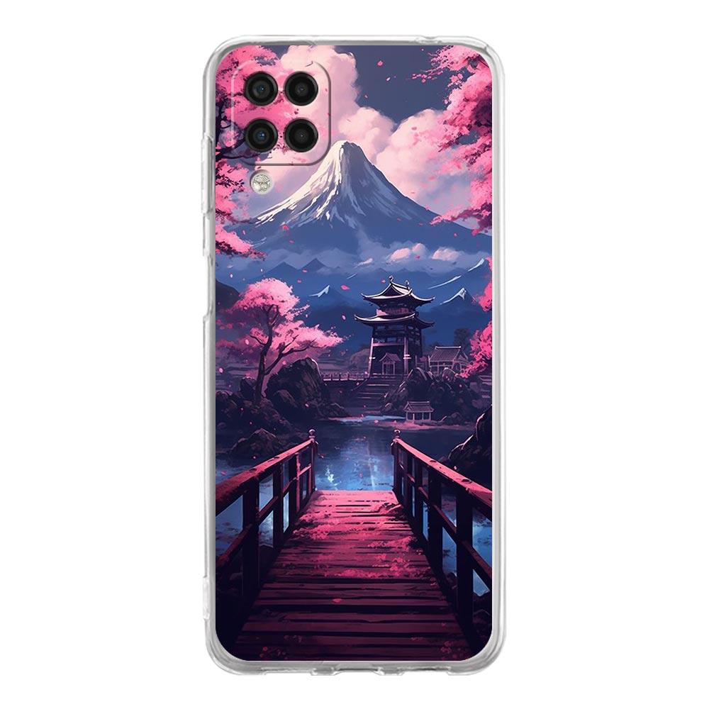 Phone Case For Samsung A13 A33 A35 A55 A73 A53 A23 A51 A71 A21S A12 A31 A41 A05s A03S A15 A25 A32 5G Cover Japanese Landscape