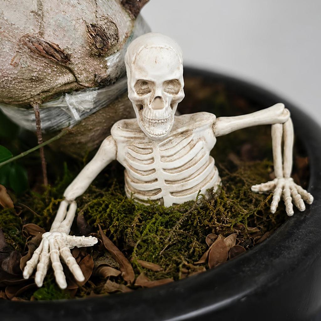 Halloween Dekoration Skelett Oberkörper mit Krabbeln für Tischdekoration
