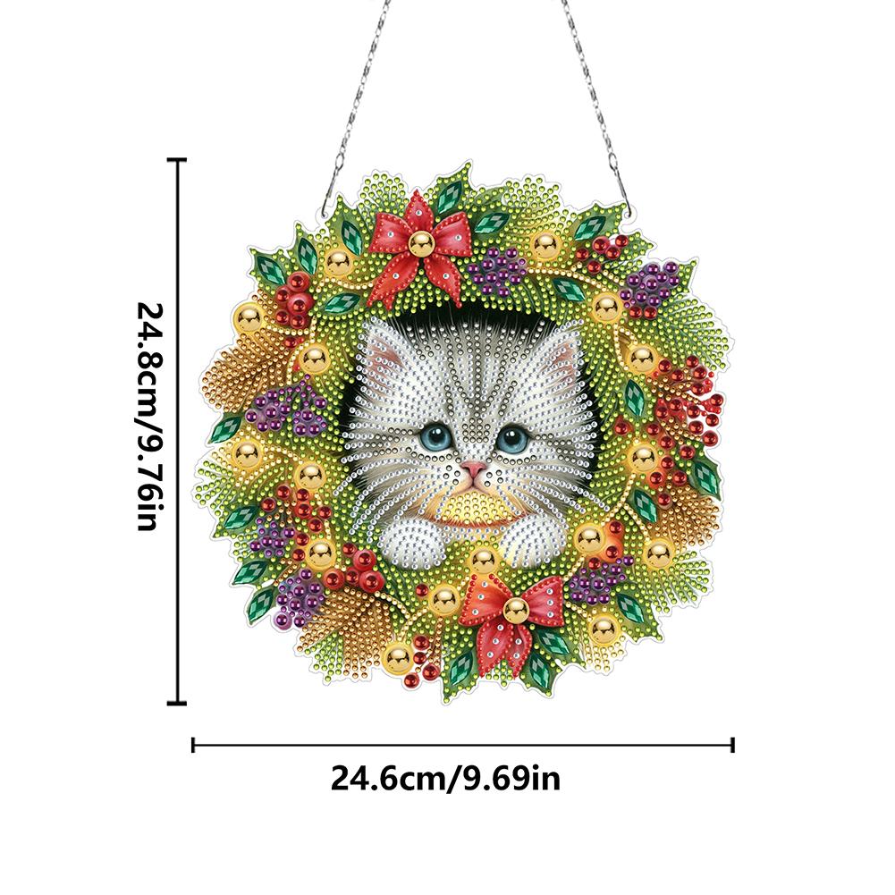2D Flat Christmas Acrylic Special Shape Goblin DIY Diamond Painting Dots Pendant Diamond Painting Decor DIY Diamond Art Pendant