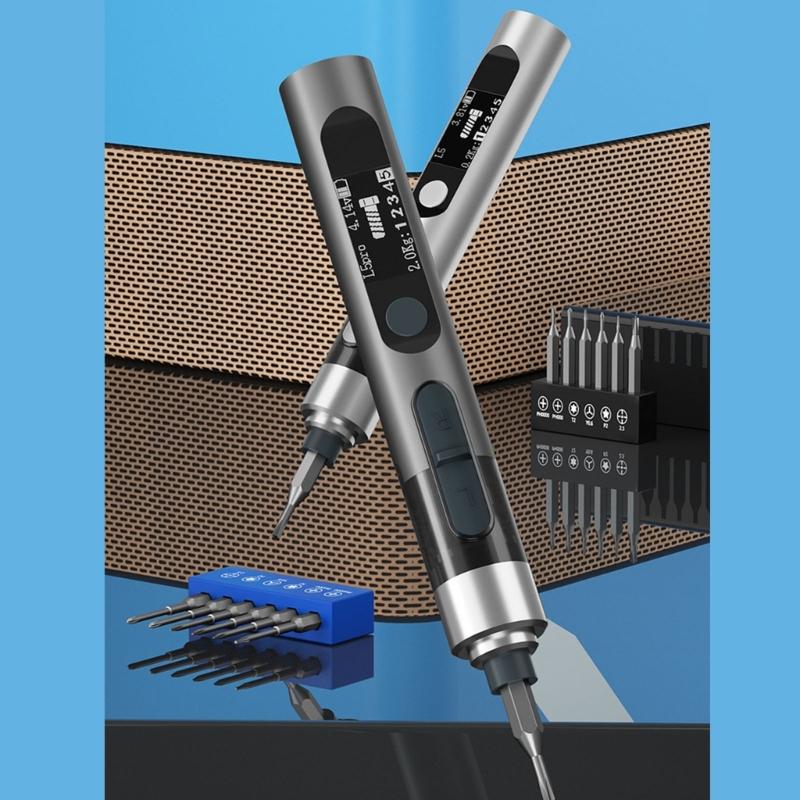 Long Lasting Rechargeable Electric Screwdriver Kit Cordless Power Tool Supporting 1000 Plus Operations with 280mAh Battery