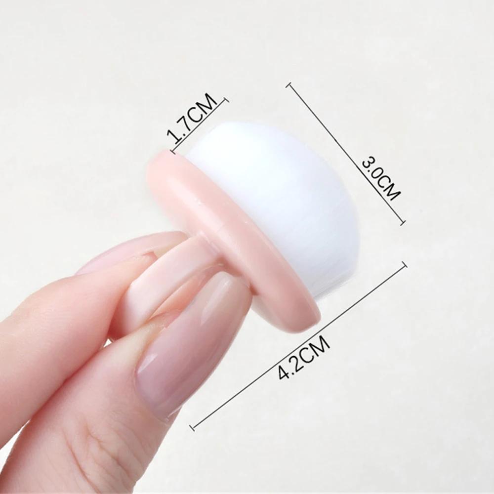 Nails Art Dust Brush Buckle Brush Oval Gel Dust Cleaning Make Up Ring-Shaped Brush Manicure Tools Fine Soft Bristle Brushs