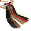 Long Hair Weaving Blonde 613 Bundles Synthetic Straight Ombre Blonde Red Brown High Temperature Fiber Hair Extensions For Women