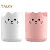 Pen Holder 360 Degree Rotating Cat Pattern Design Large Capacity Stationery Organizer Desk Accessory