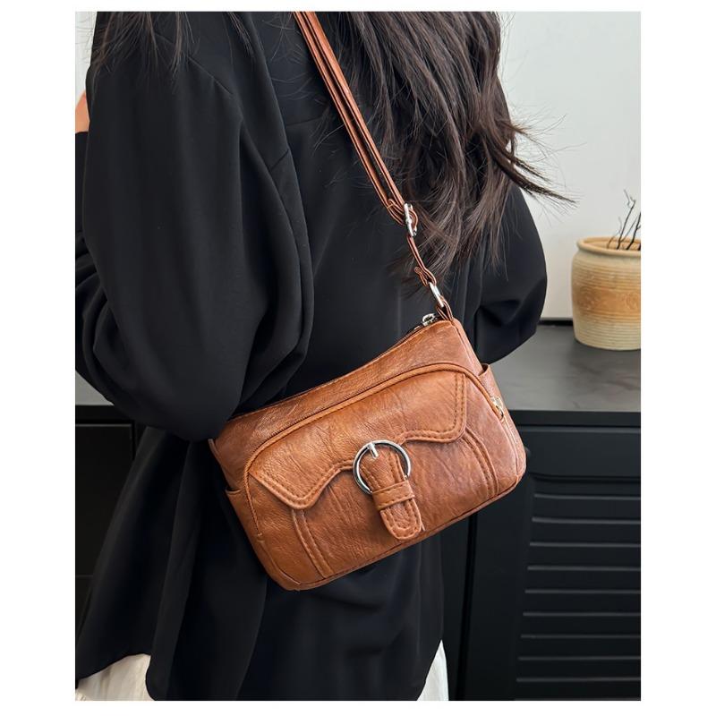 Simple and Casual Large Capacity Single Shoulder Crossbody Bag