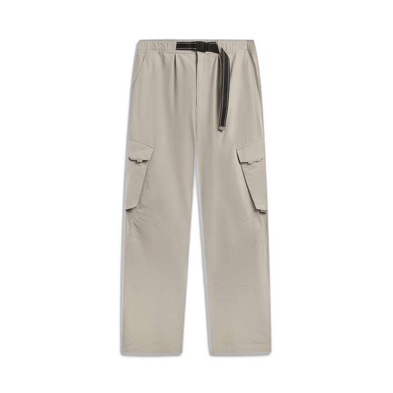 LI-NING Men's Outdoor Straight Leg Water Repellent Ice Feel Trousers