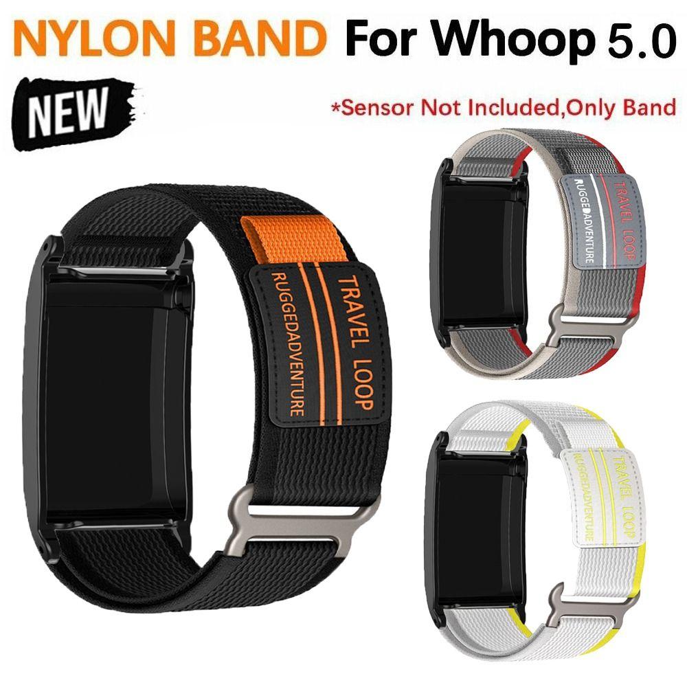 

Breathable Replacement Strap Nylon Tracker Strap Sports Wristband for Whoop 5.0/4.0 Women Men червоний/сірий