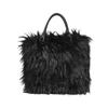 New Autumn Fluffy Faux Fur Shoulder Bag for Women Elegant Soft Plush Large Crossbody Bag High Quality Shopping Handbags