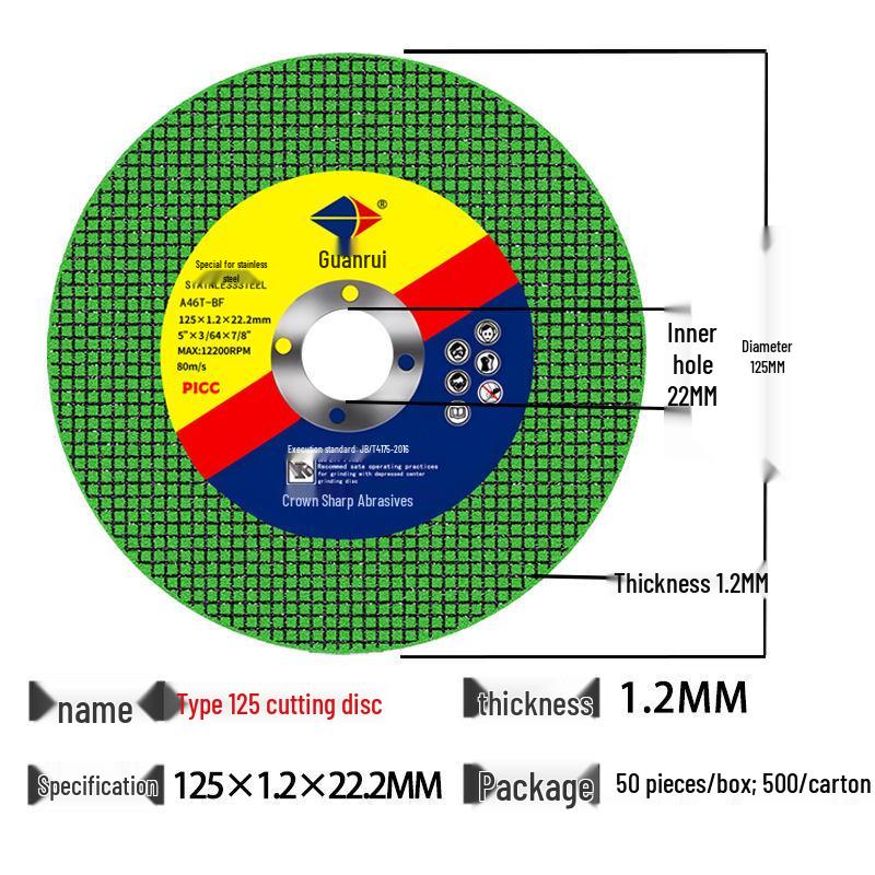 

Ультратонкий отрезной и полировальный диск для угловой шлифмашины из нержавеющей стали (125/150/180)