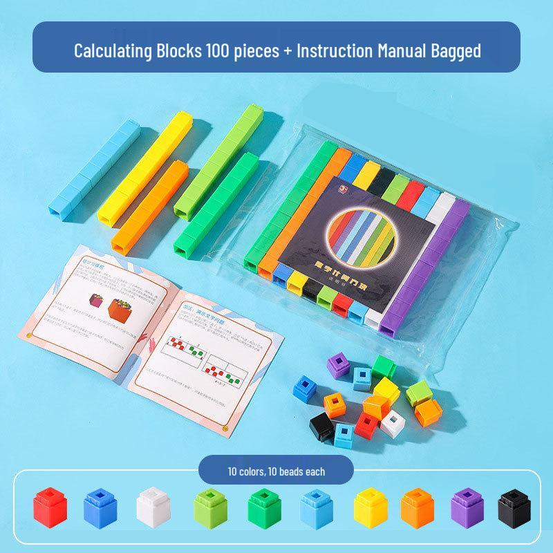 Creative Interlocking Building Blocks - Educational Math Cubes for Early Learning