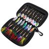 16Pcs Fishing Spoons Lures Sequins Baits Casting Fishing Lures Baits Fishing Lures Spinner Baits Metal Spoon Fish Lures