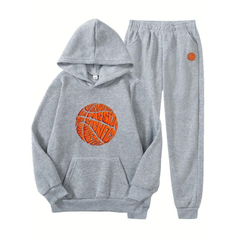 Couple's outfit solid color printed hoodie sports loose hoodie can be used as a logo, European and American casual sweatshirt